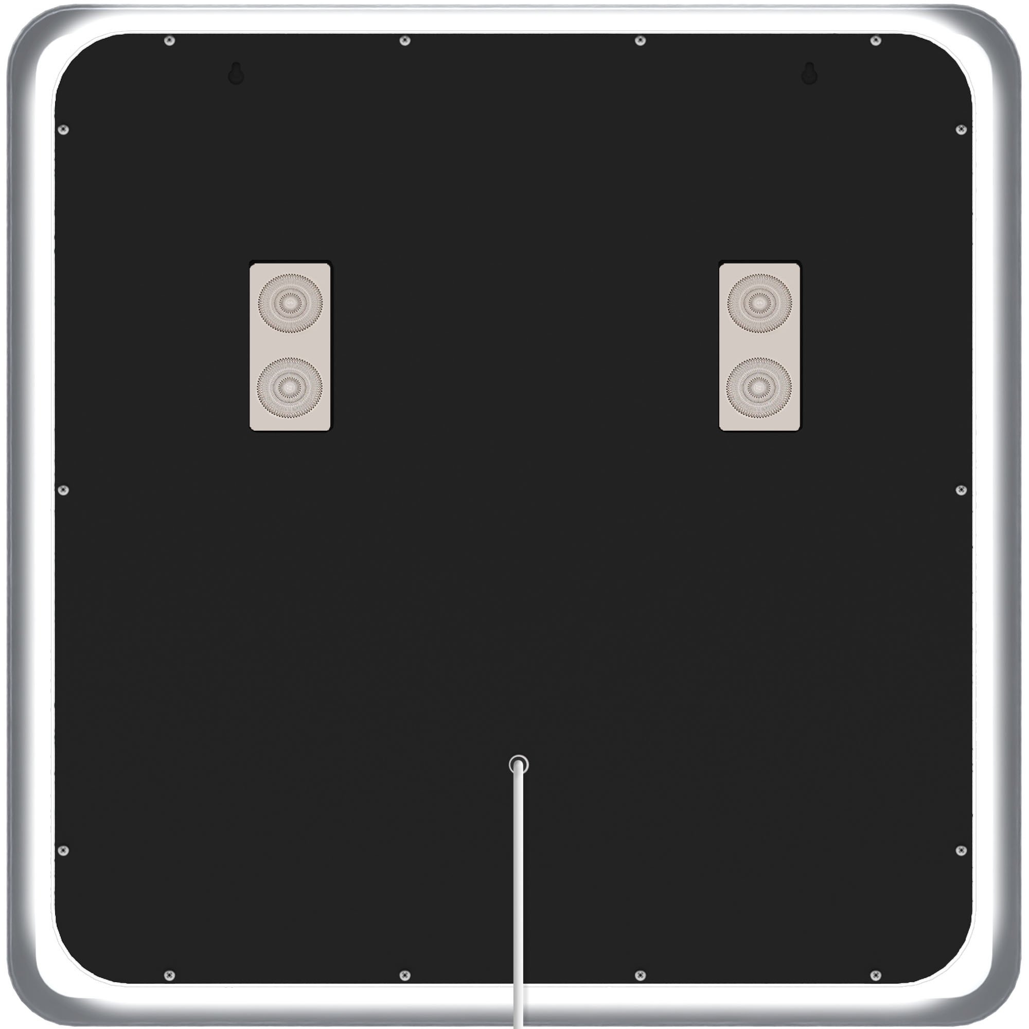 Badspiegel Jericho 80x80 mit Bluetooth, klarglas