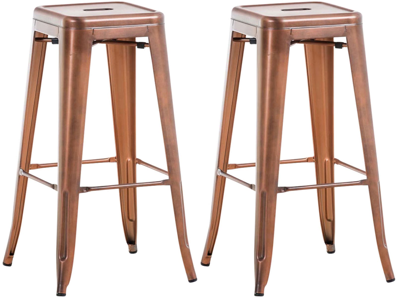 2er Set Barhocker Joshua V2, kupfer