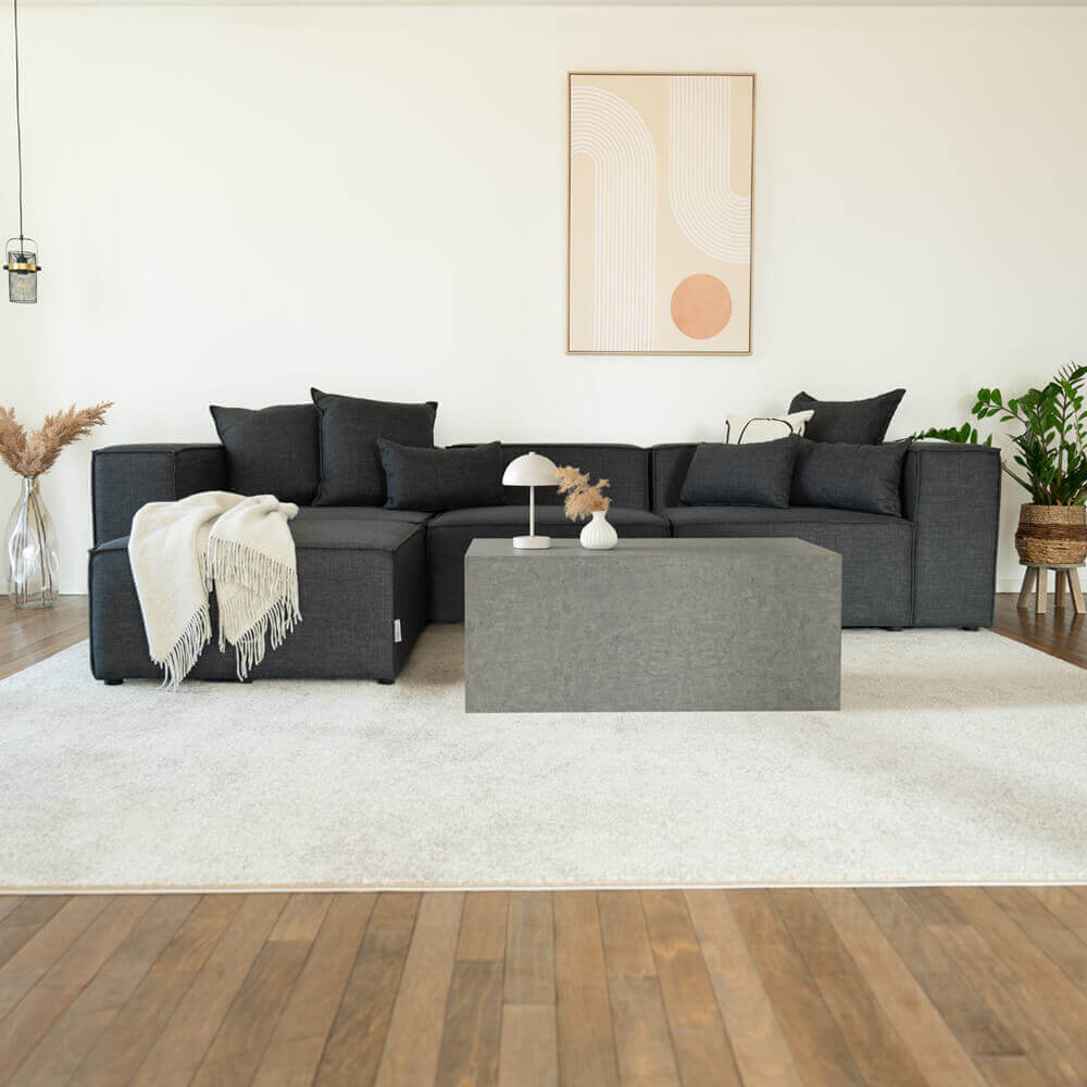 Modulares Sofa VERONA L - 327 x 207 cm Anthrazit