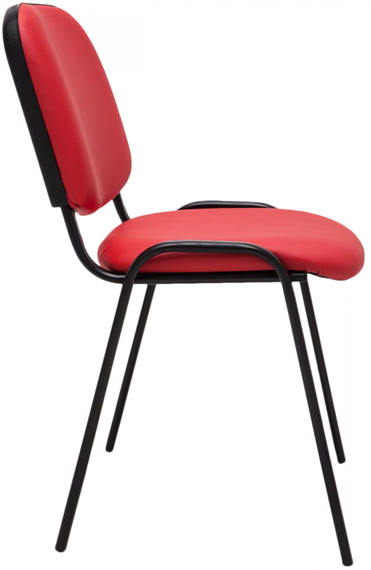 Besucherstuhl Ken Kunstleder, rot
