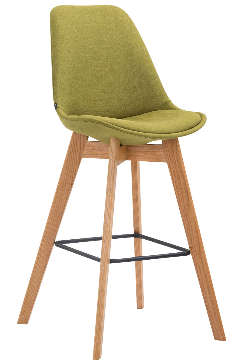 Barhocker Metz Stoff Natura, grün