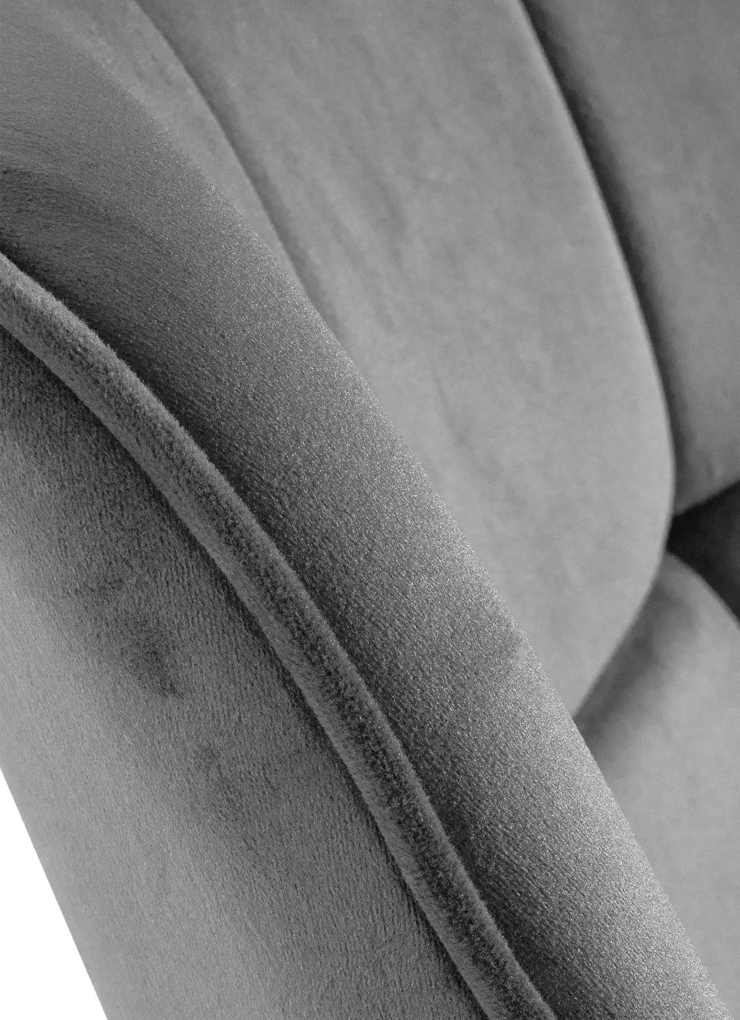 Stuhl Westport Samt, grau