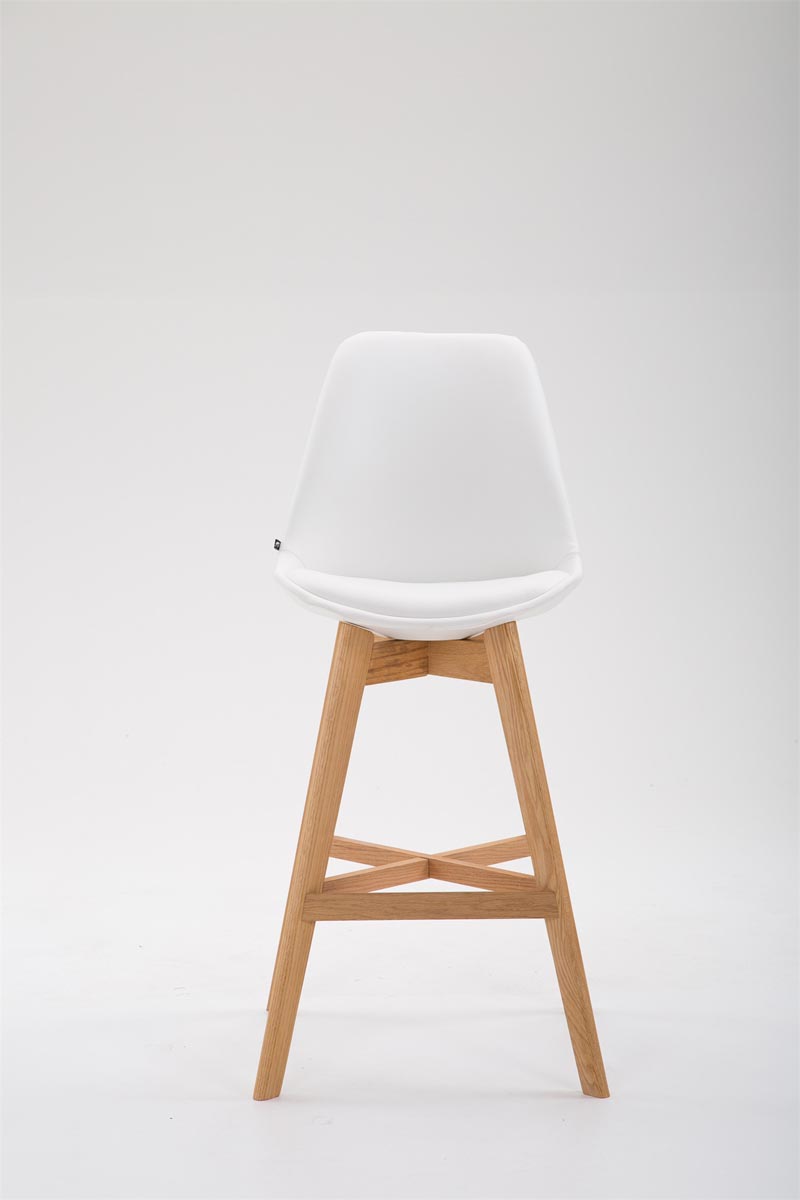 Barhocker Cannes Kunstleder Natura, weiß