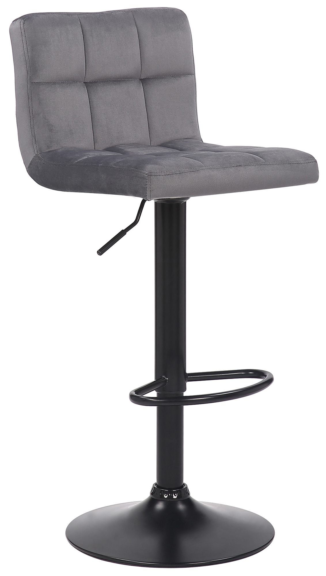 Barhocker Feni Samt, grau