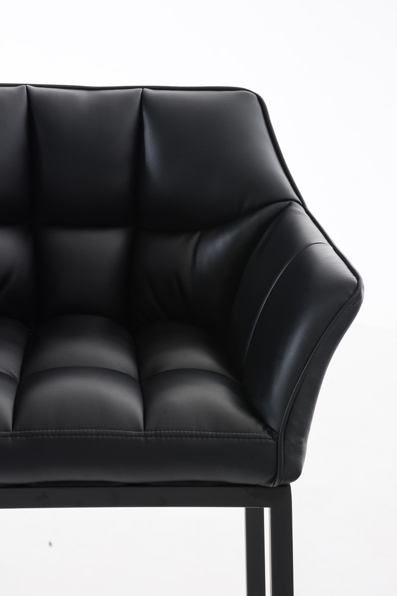 Barhocker Damaso B mit 4-Fuß Gestell, schwarz