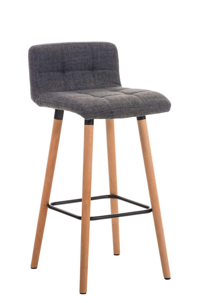 2er Set Barhocker Lincoln Stoff natura, hellgrau