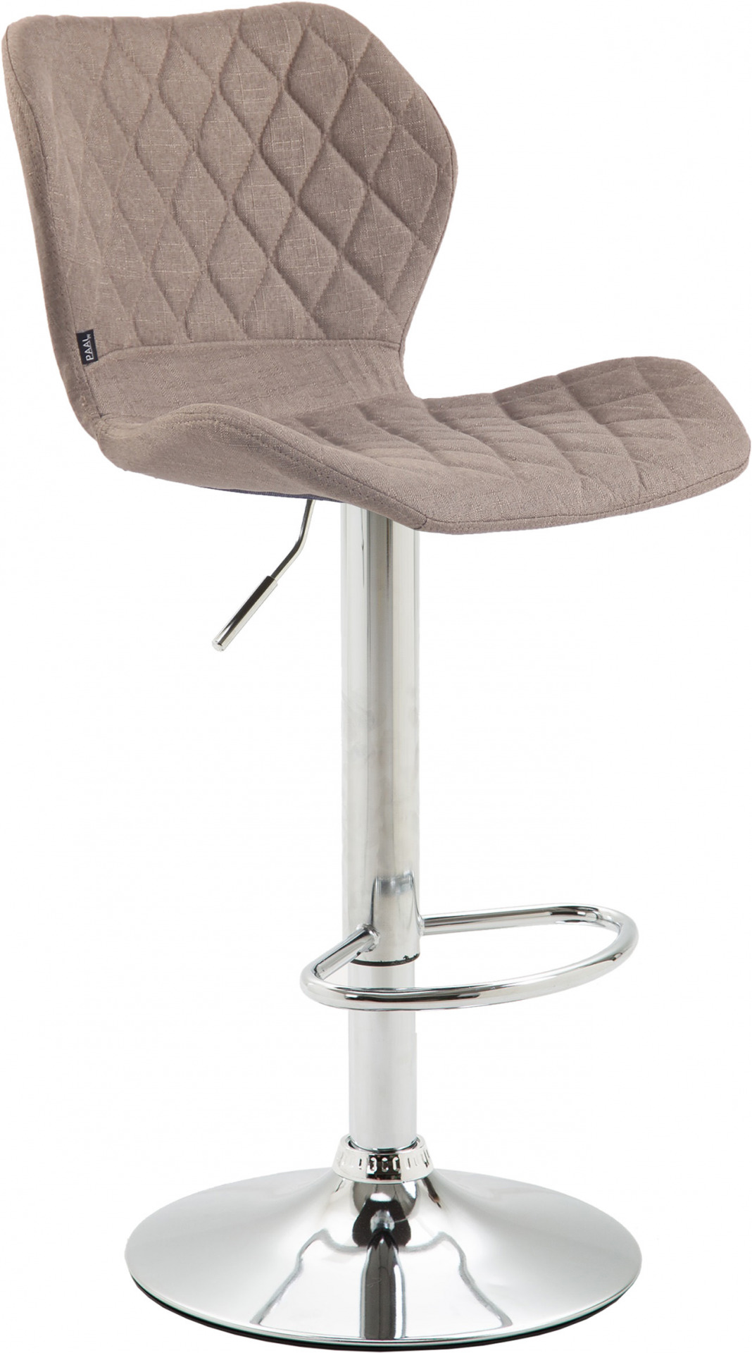 Barhocker Cork Stoff chrom, taupe