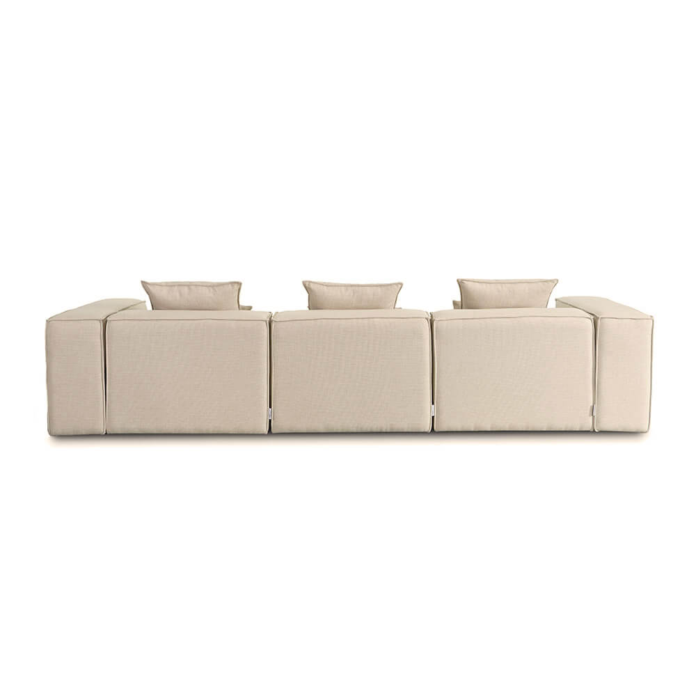 Modulares Sofa VERONA L - 327 x 207 cm Beige
