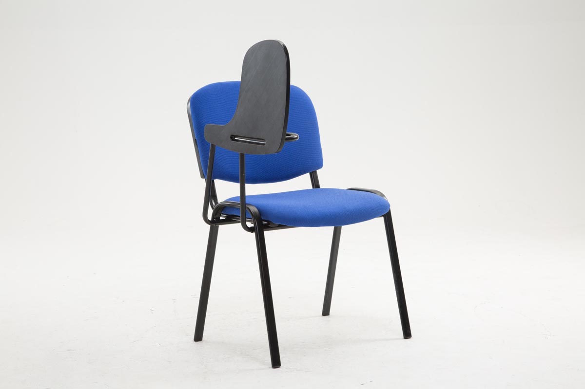 Stuhl Ken mit Klapptisch Stoff, blau