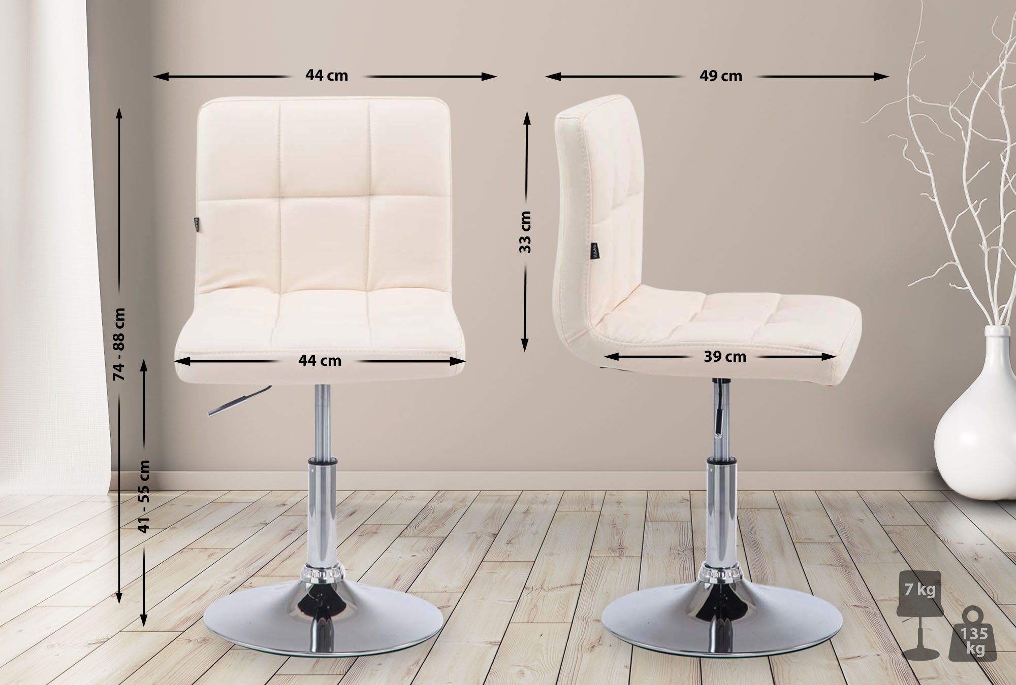 Palma Lounger V2, creme