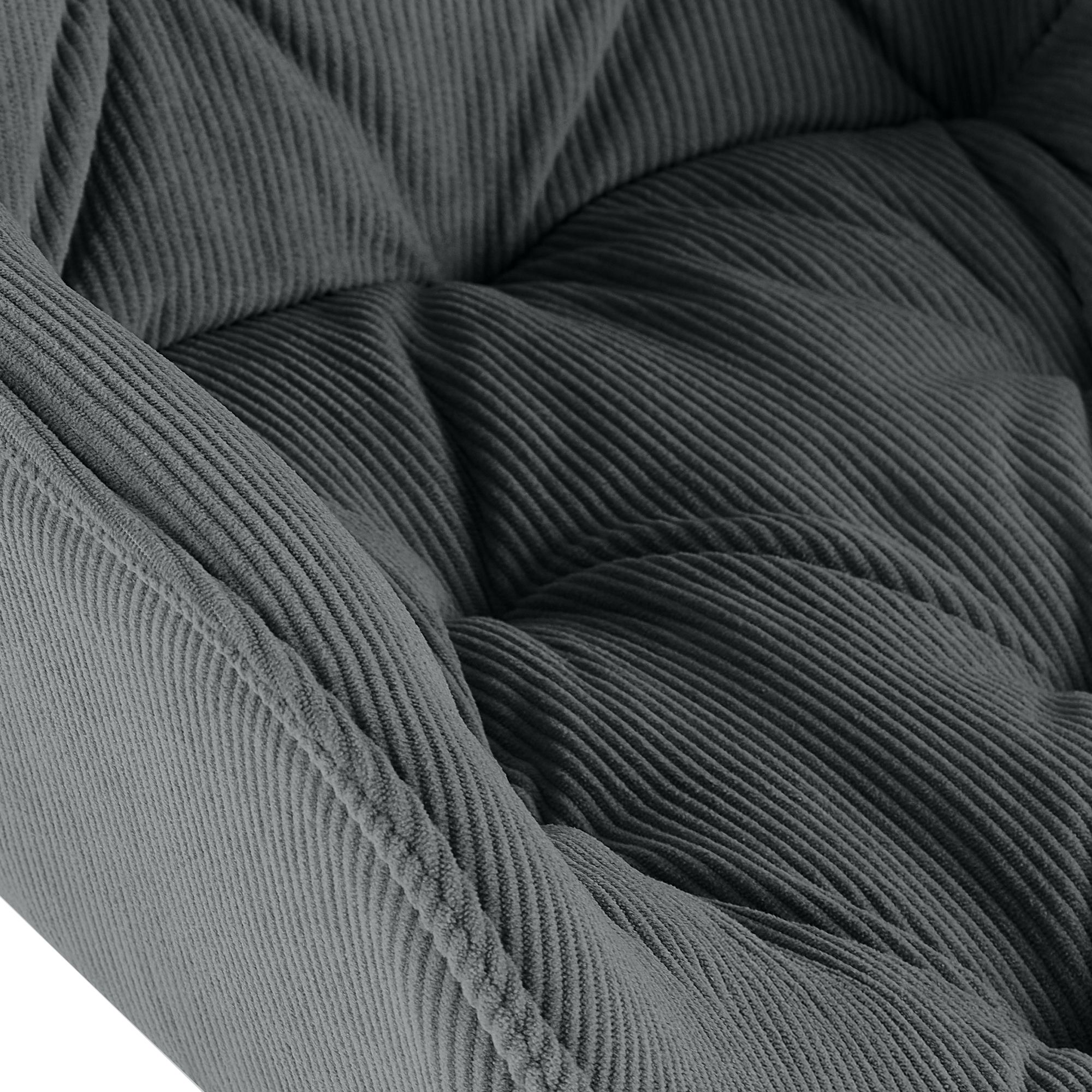 Esszimmerstuhl Rimio Cord, grau