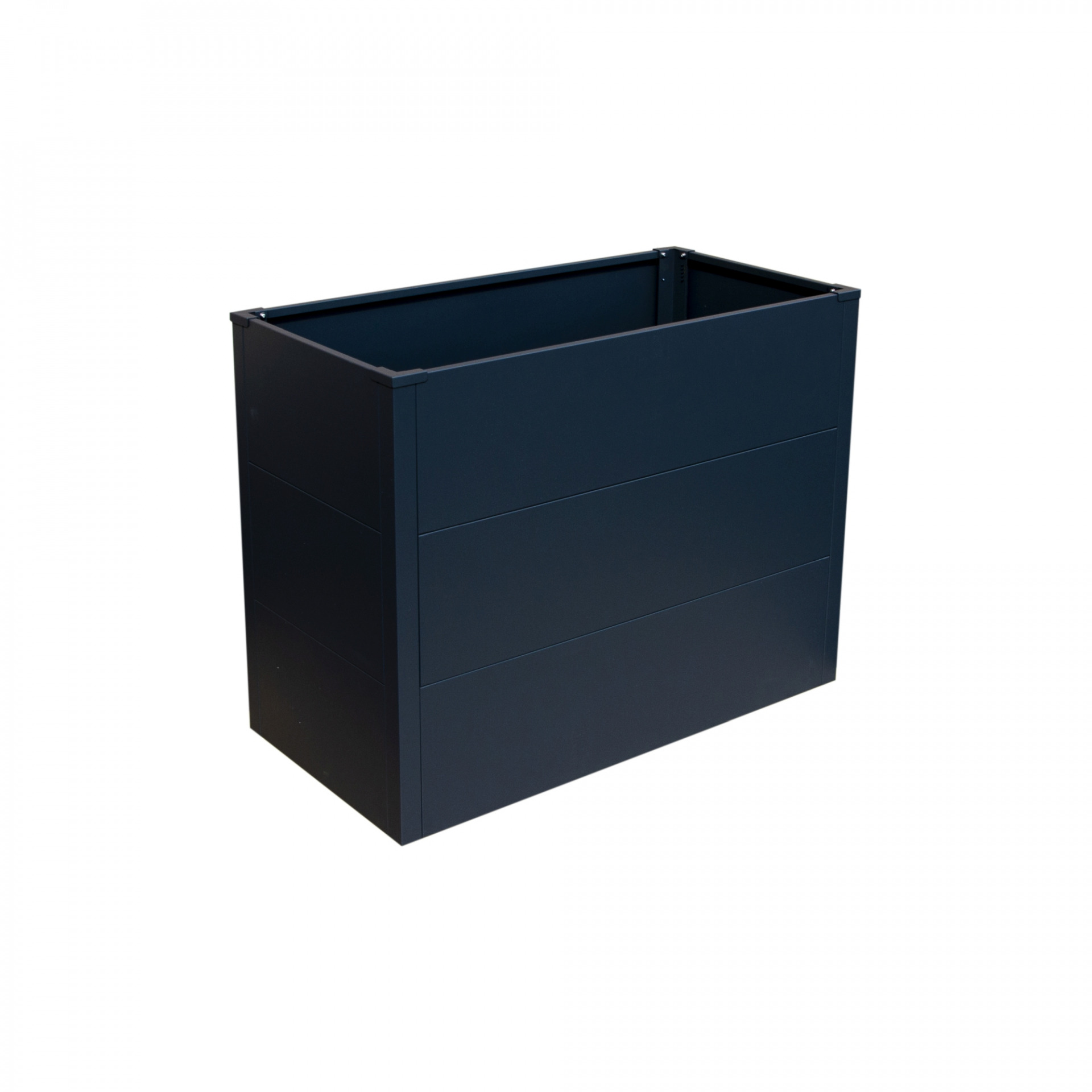 ELKE Metall-Hochbeet ANTHRAZIT, 100 x 50 x 77 cm,, Stahl verz. pulverbesch.