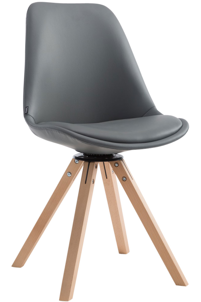 Besucherstuhl Calais Drehbar Natura Square, grau