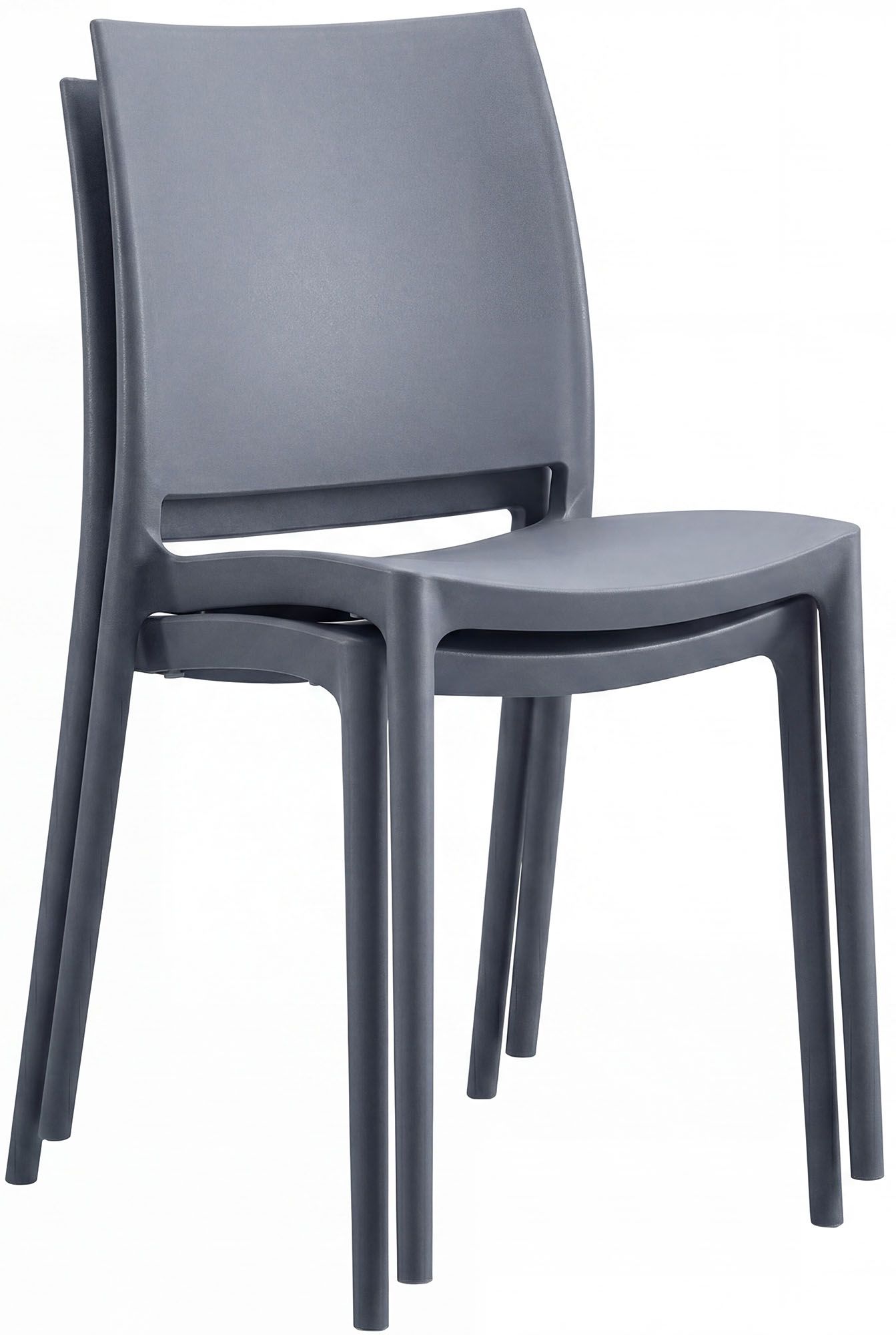 Gartenmöbel-Set Amino mit 2 Stühlen, grau
