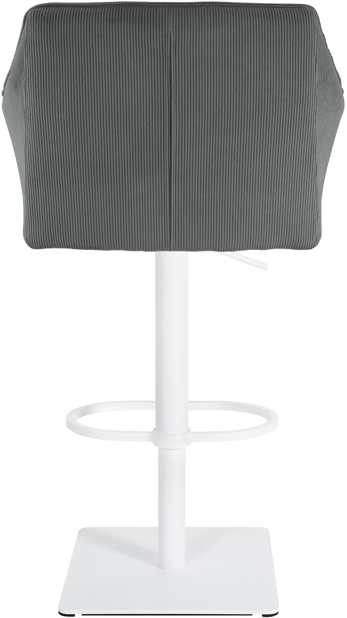 Barhocker Damaso W Cord, grau