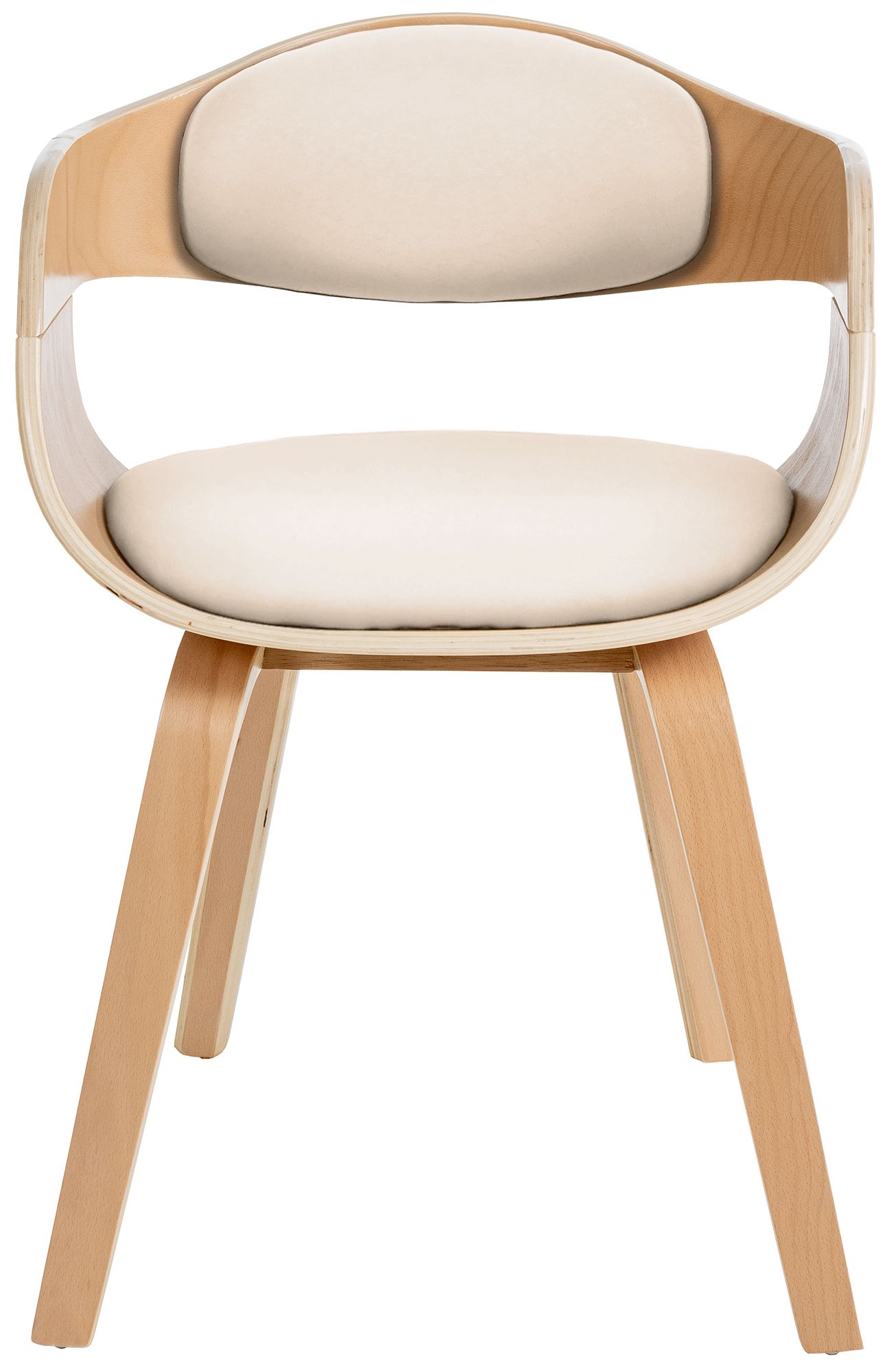 Besucherstuhl Kingston, natura/creme