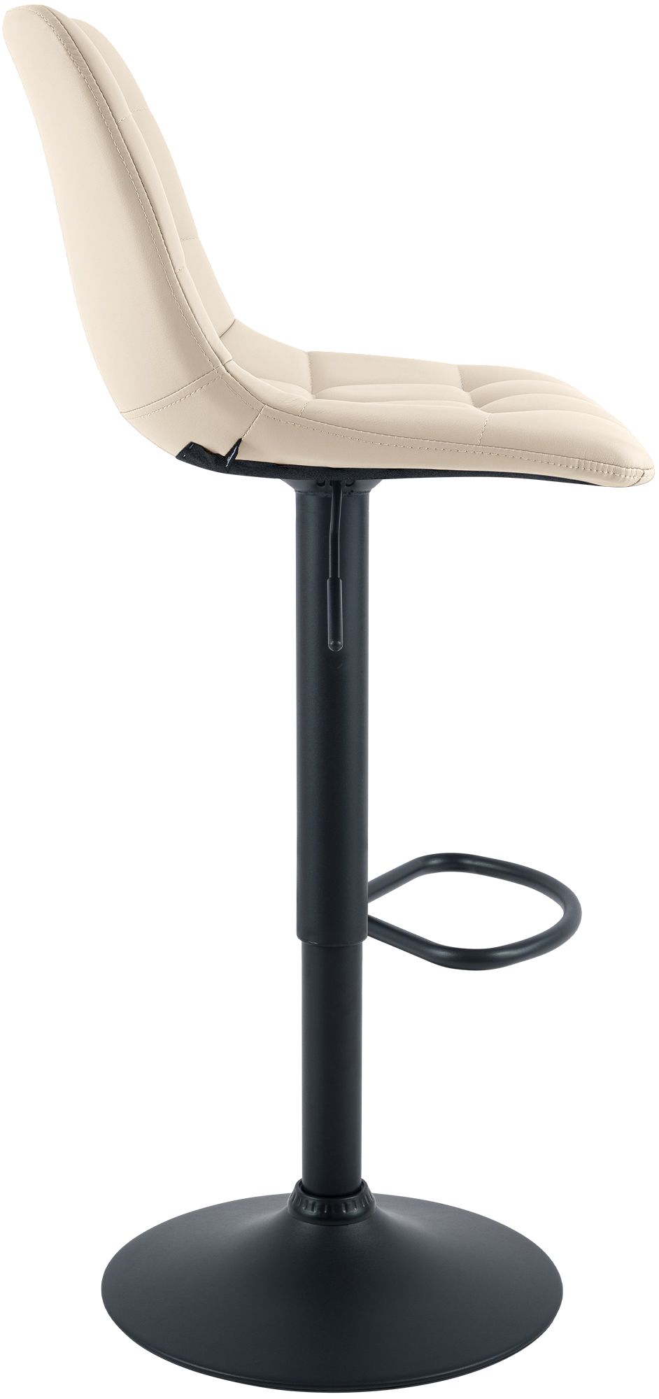 2er Set Barhocker Mapun Kunstleder, creme
