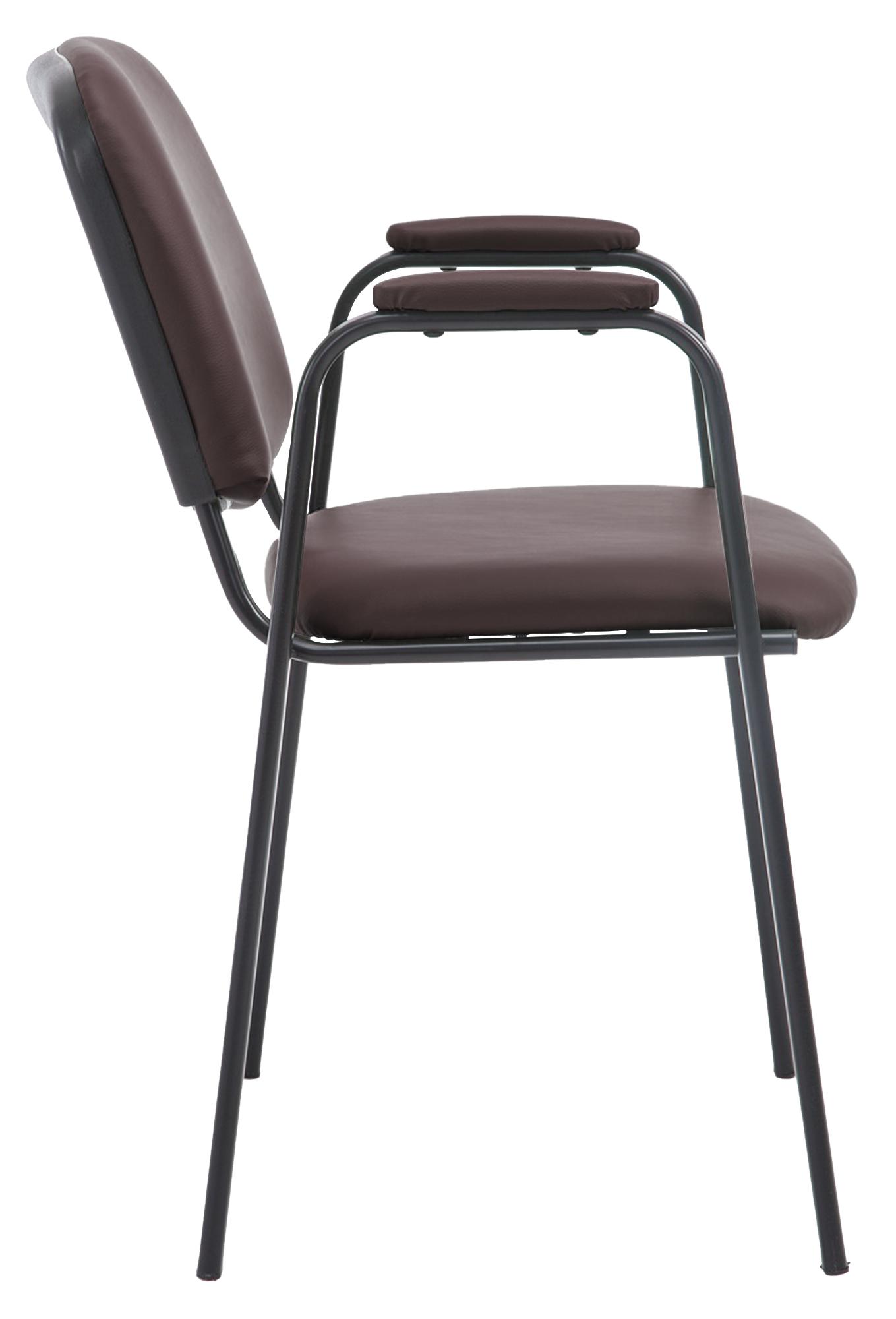 Besucherstuhl Ken PRO Kunstleder, braun