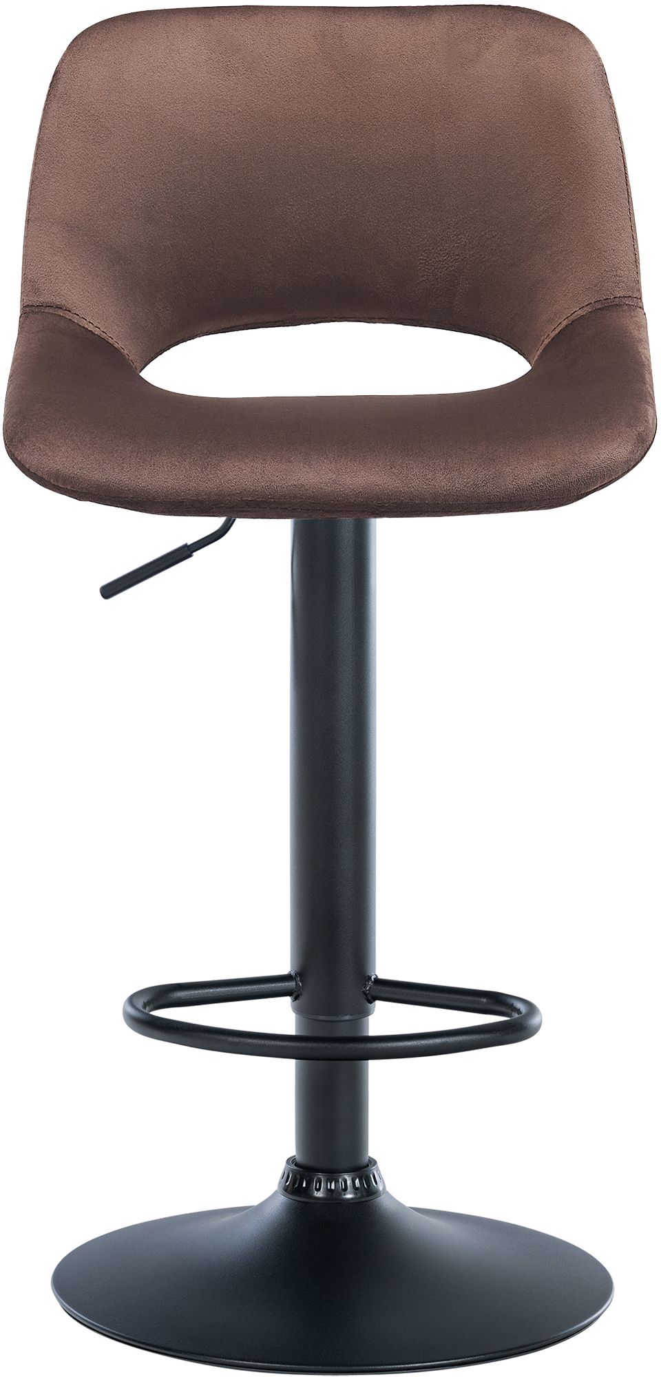 2er Set Barhocker Camden Samt schwarz, braun