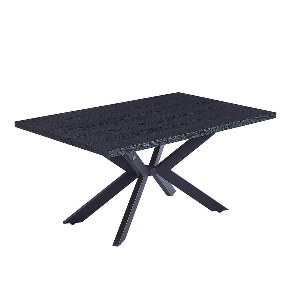Esstisch Eckig AVENCIA inkl. Sternfuß - 160 x 100 cm Dark Oak