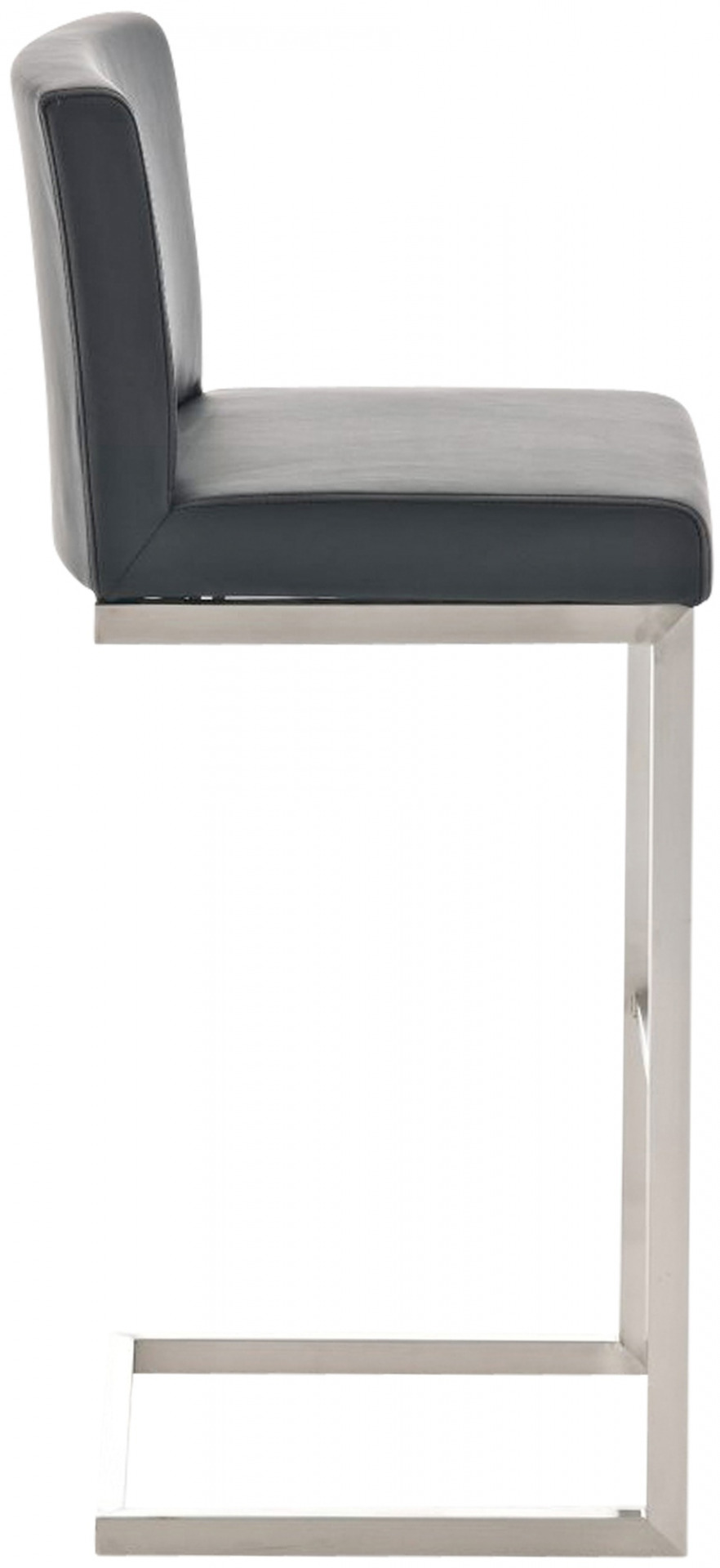 2er Set Barhocker Paros Kunstleder, schwarz