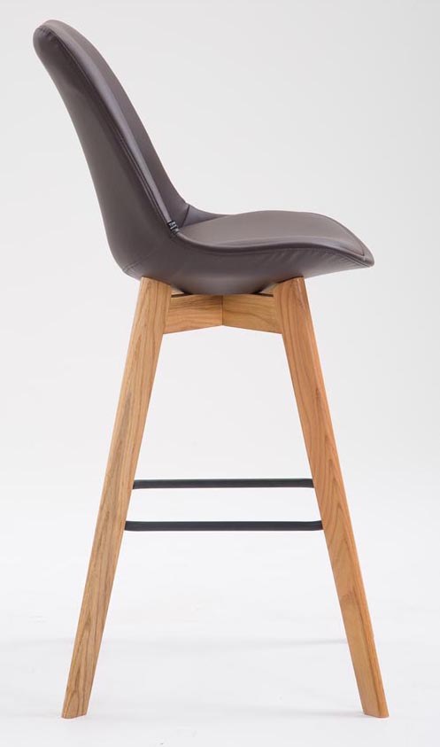 2er Set Barhocker Metz Kunstleder natura, braun