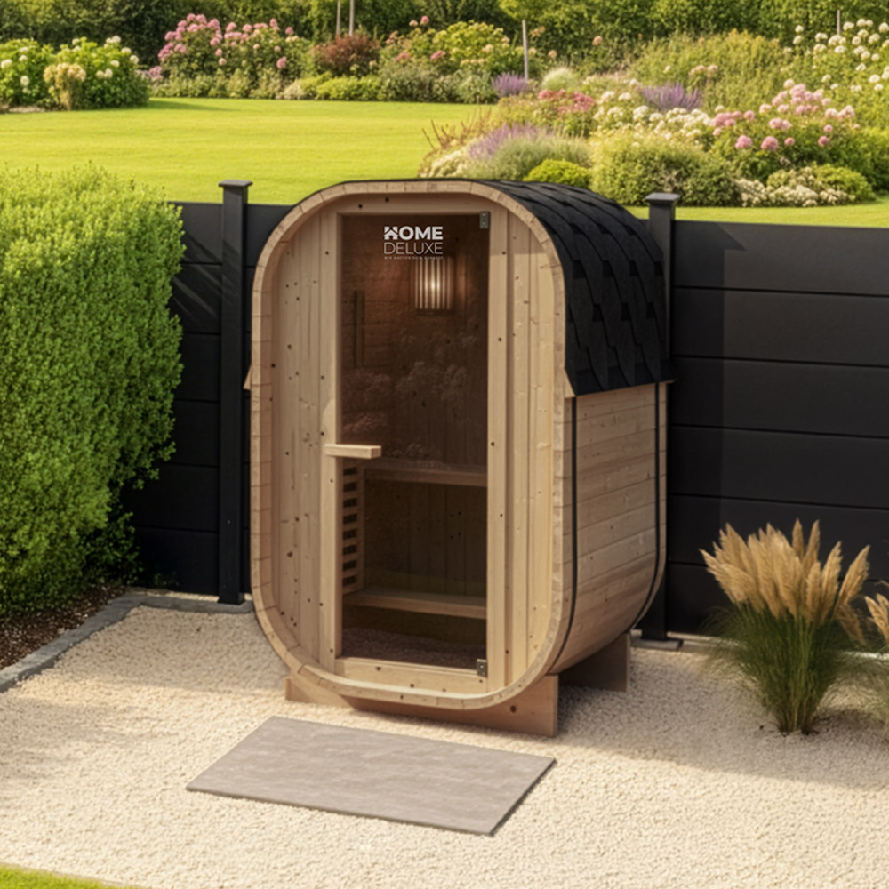 Outdoor Sauna CUBE S - 194 x 120 cm für 2 Personen