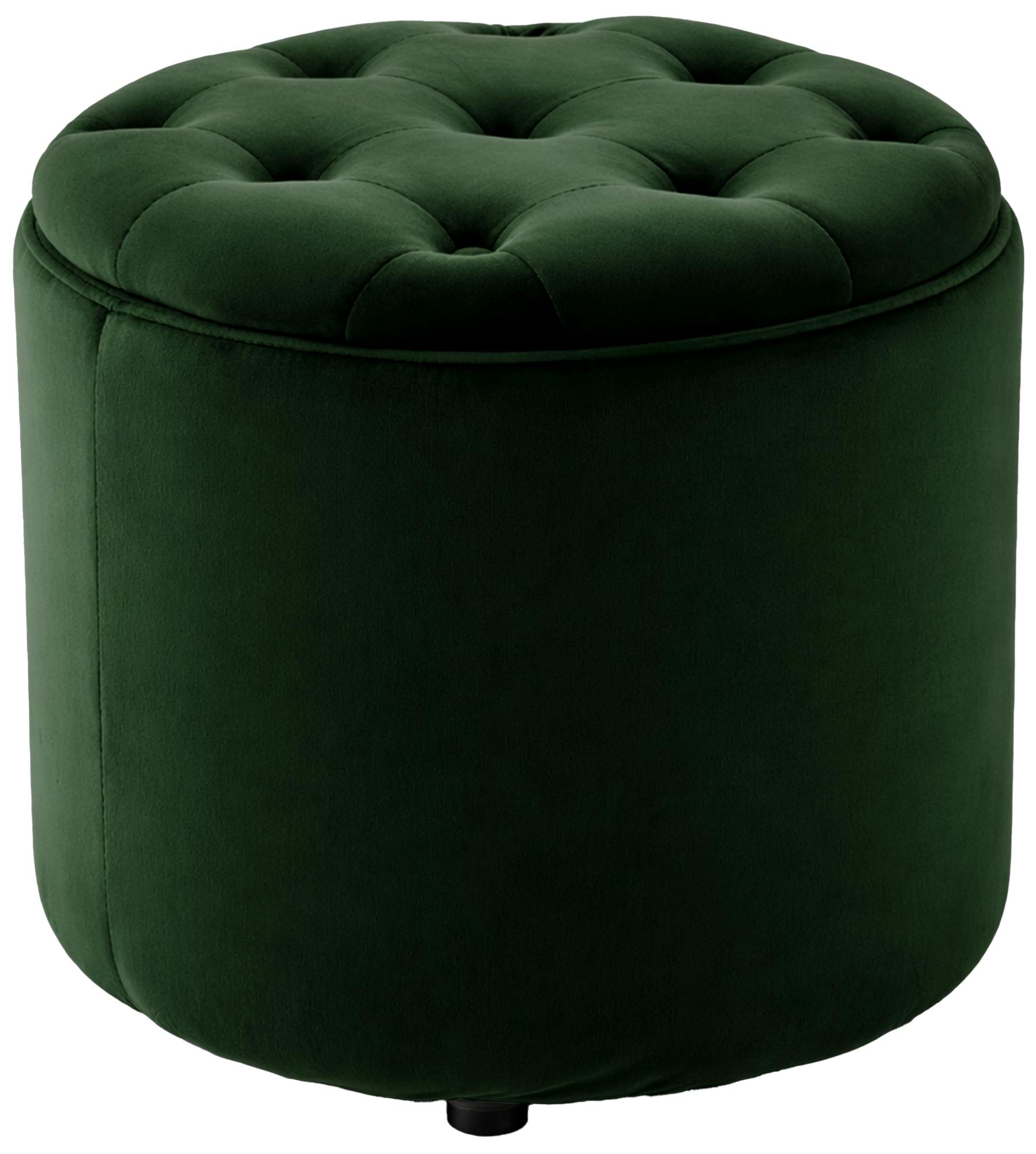 Sitzhocker Pantin Samt, grün