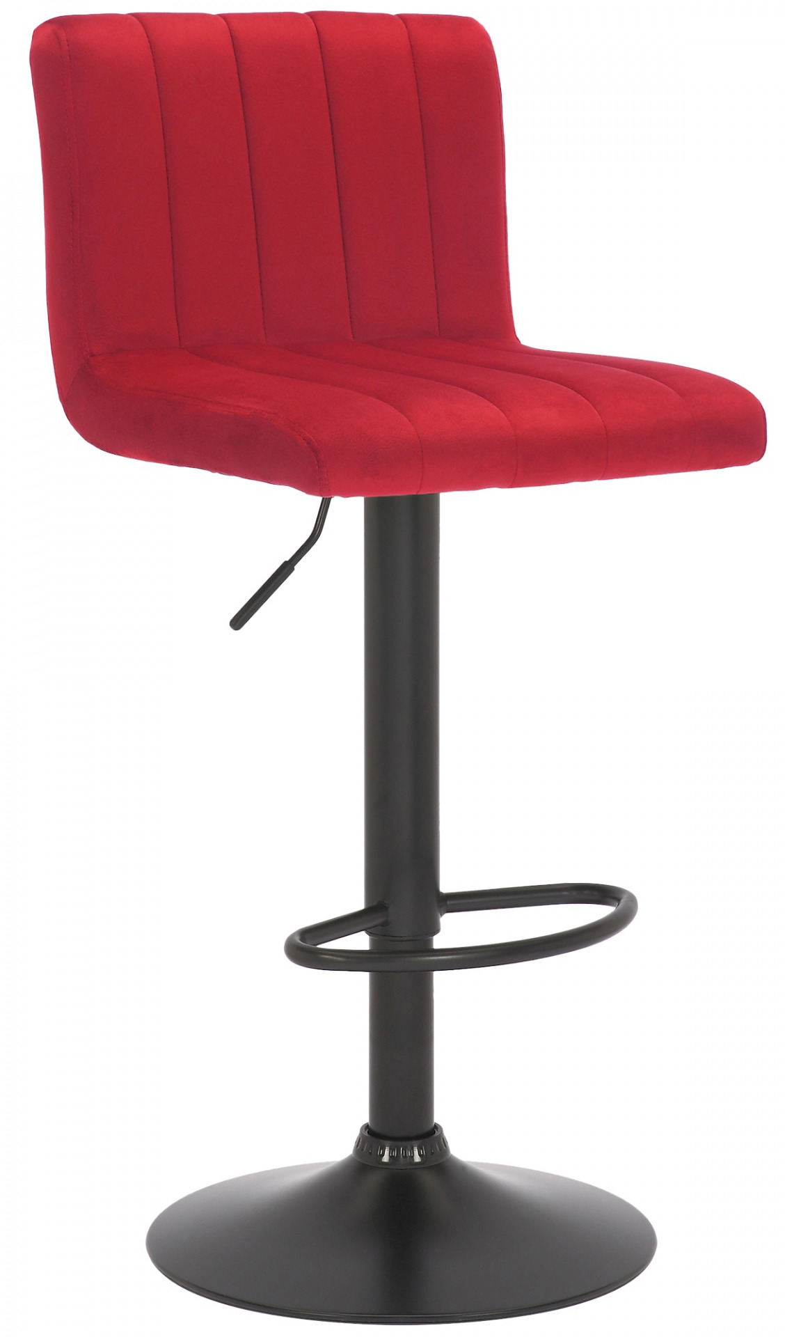 Barhocker Jamie Samt, rot