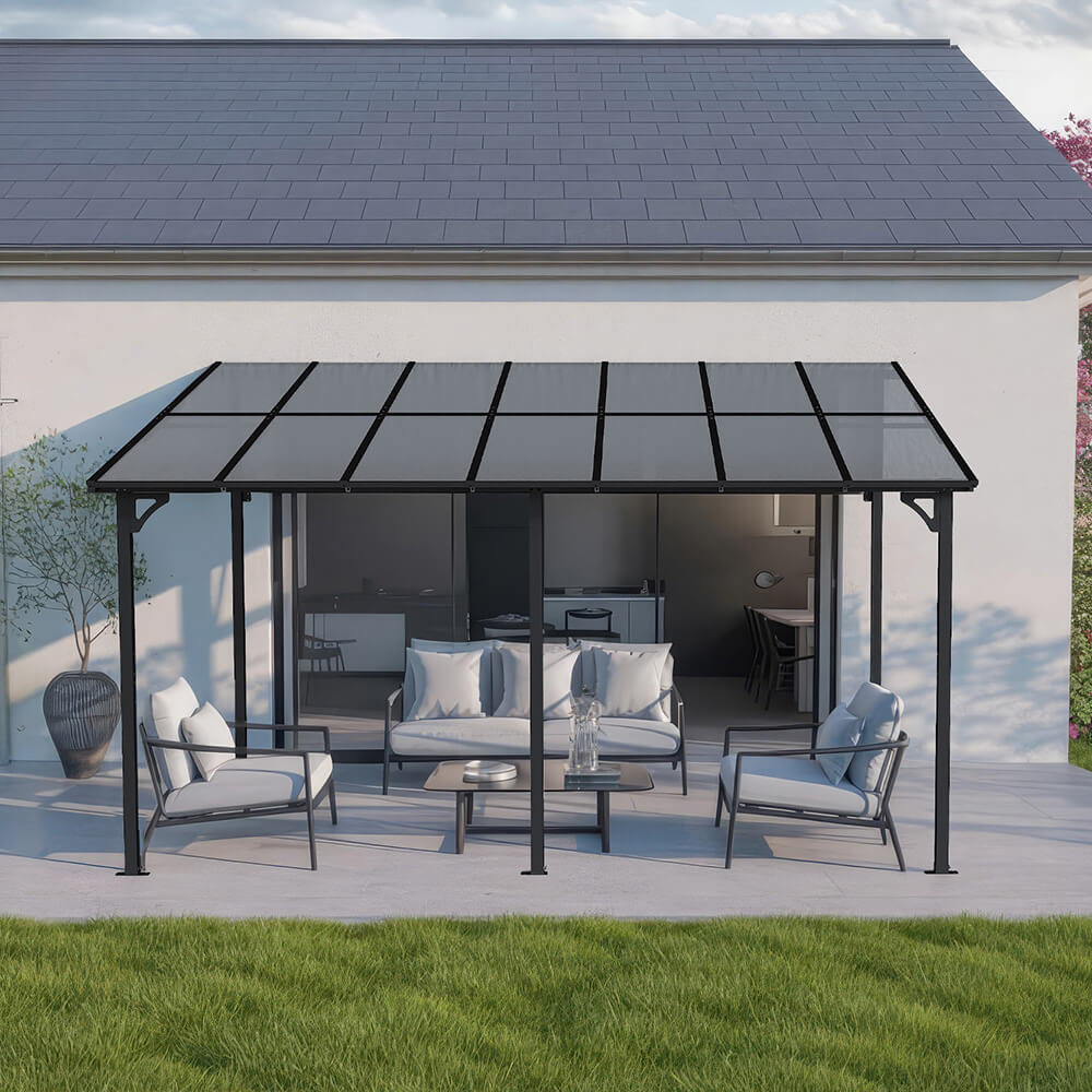 Terrassenüberdachung ECO Anthrazit - 300 x 420 cm