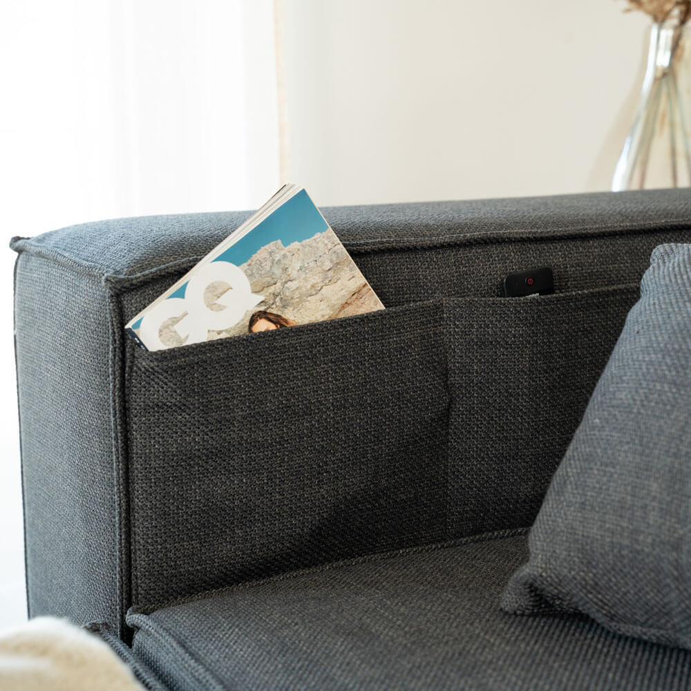 Modulares Sofa VERONA M - 327 x 120 cm Anthrazit
