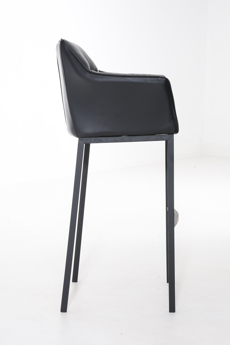 Barhocker Damaso B mit 4-Fuß Gestell, schwarz