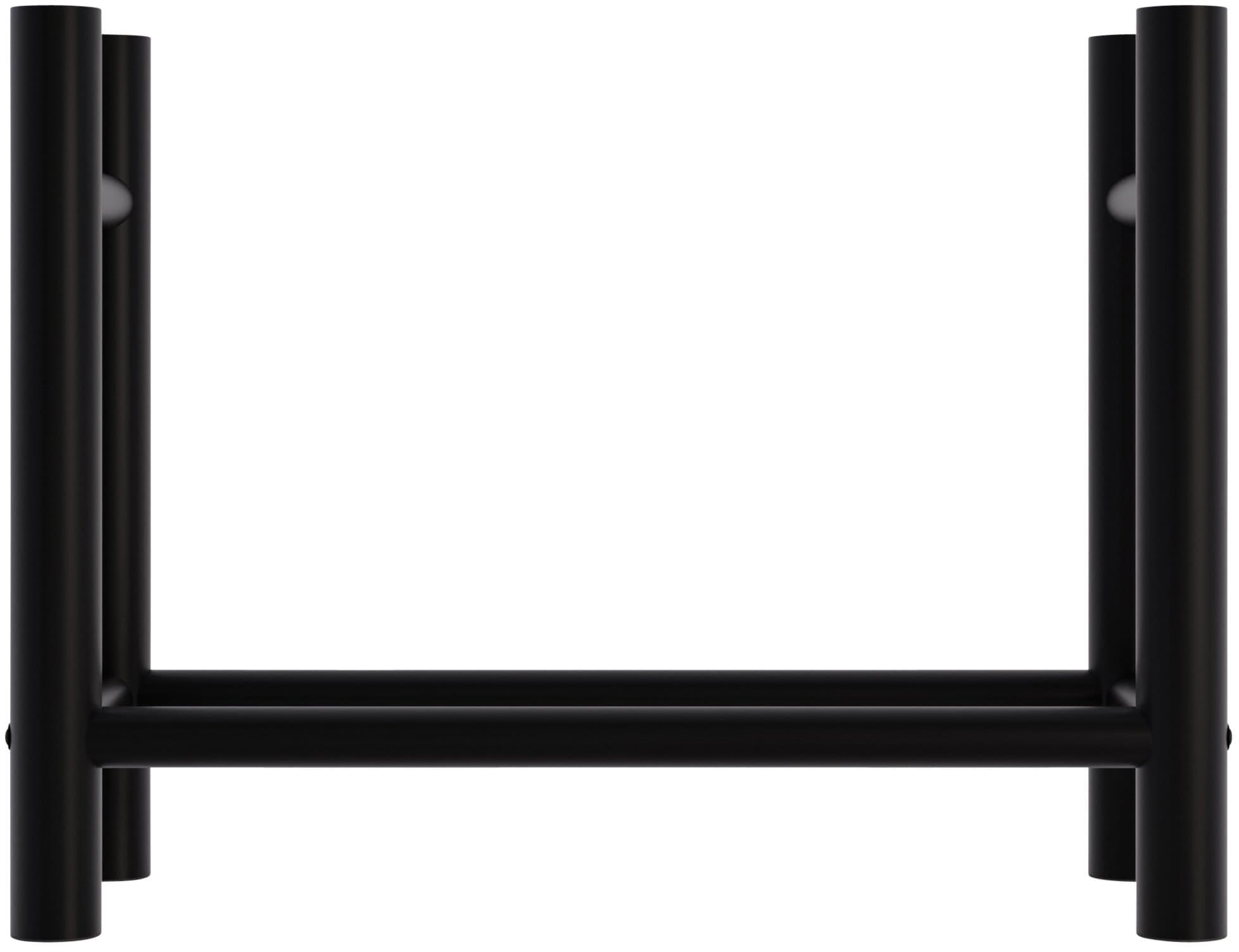 Kaminholzständer Medya rund 30x80x60 cm, schwarz