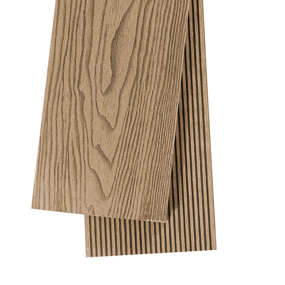WPC Terrassendielen SAMANA PREMIUM Komplettset (inkl. Unterkonstruktion) - Teak 10m²
