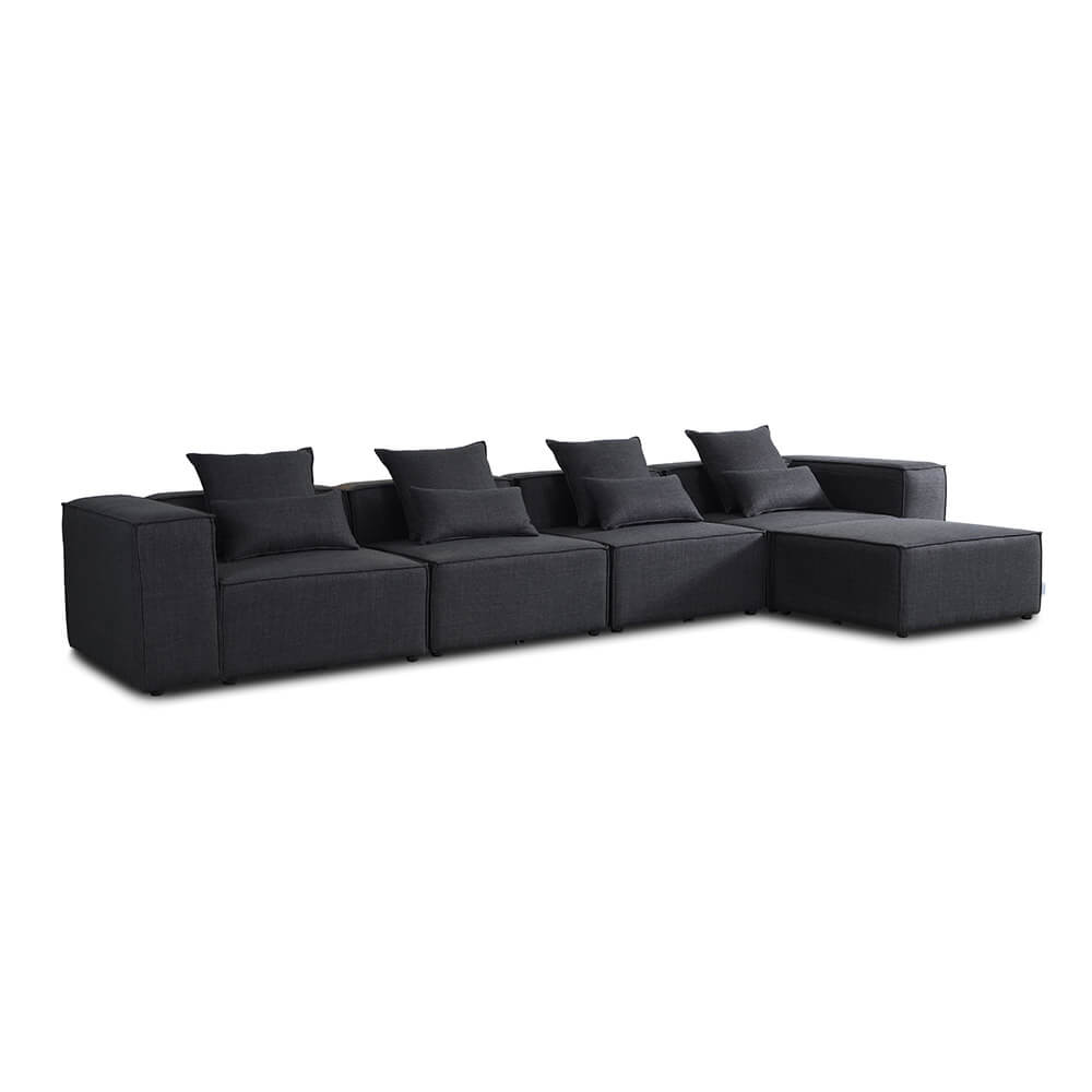 Modulares Sofa VERONA XL - 414 x 207 cm Anthrazit