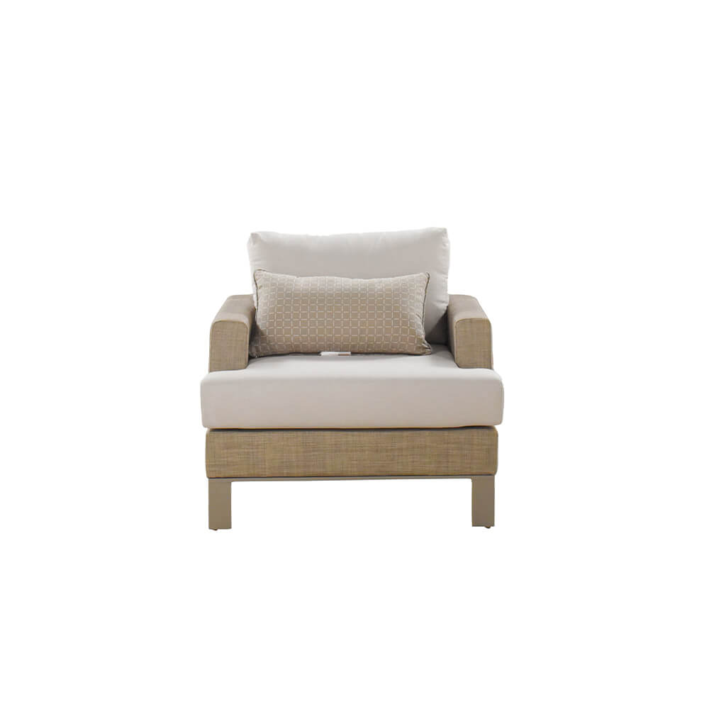 Garten-Sitzgruppe inkl. Abdeckung HAVANA – 303 x 239 cm Beige