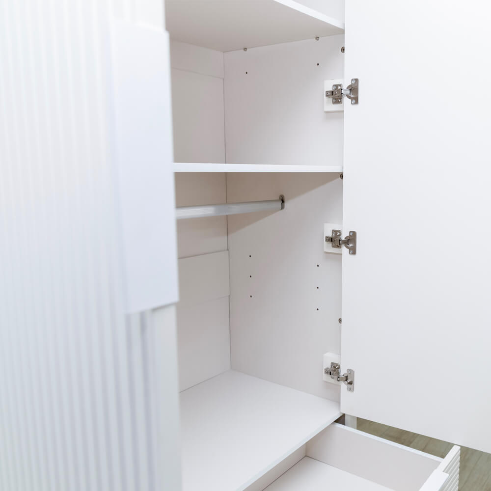 Kleiderschrank COCO – 100 × 200 cm Weiß