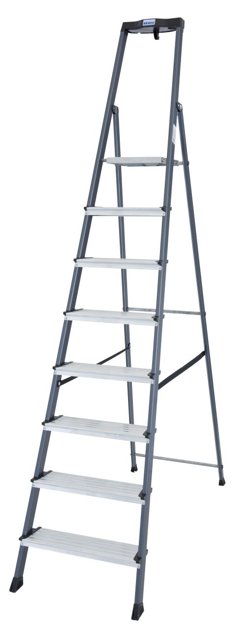 MONTO Stufen-Stehleiter Securo eloxiert, 1x8 Stufen