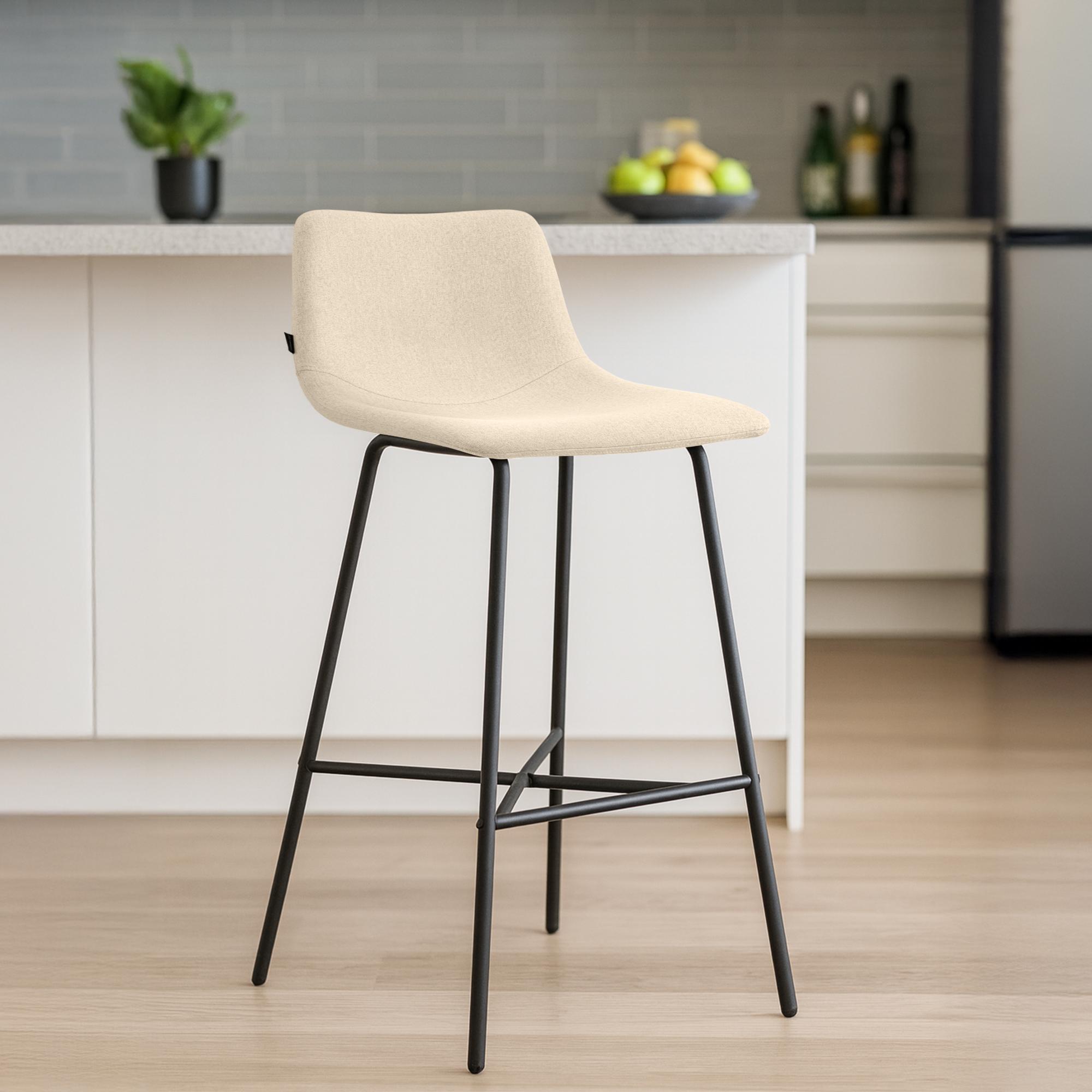 Barhocker Altona Stoff, creme