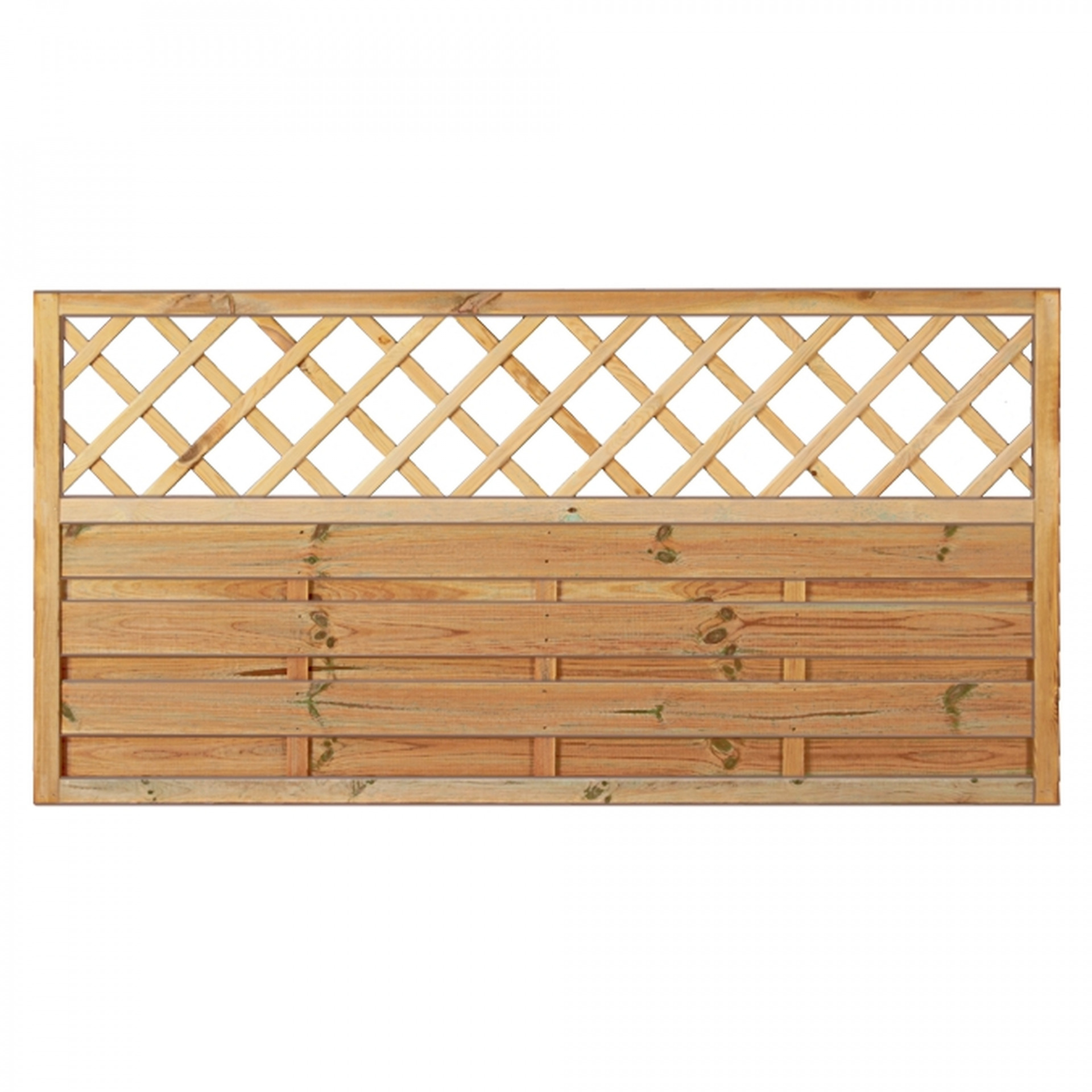 Maxi-Massiv Ranki 180 x 90 cm, Rahmen 45/45 mm, kdi grün, Lamellen geriffelt & geschraubt