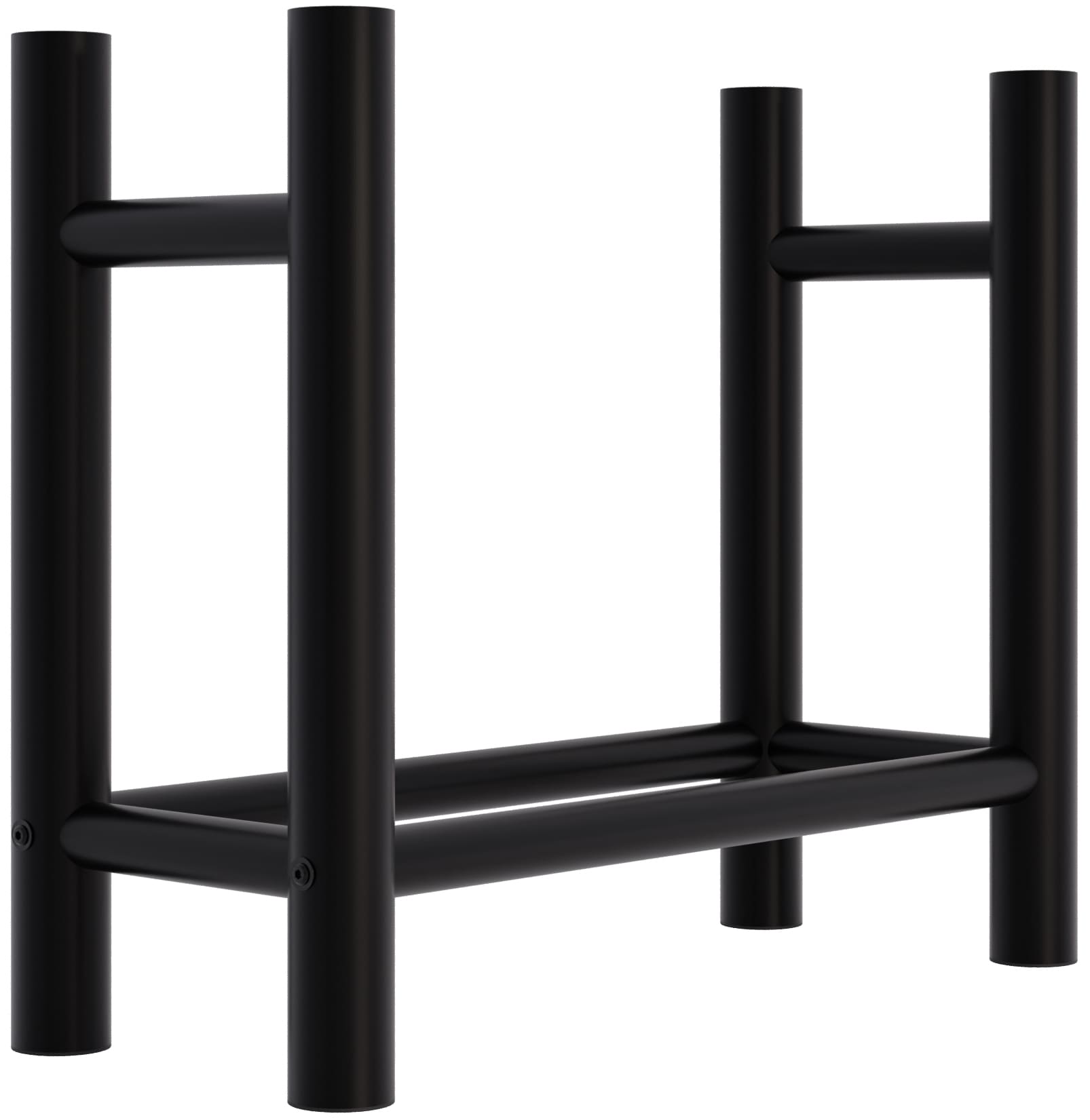 Kaminholzständer Medya rund 30x60x60 cm, schwarz