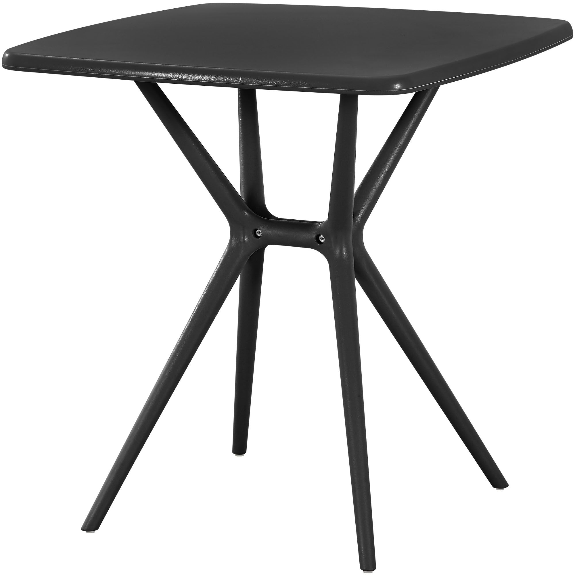 Gartenmöbel-Set Amino mit 4 Stühlen, schwarz