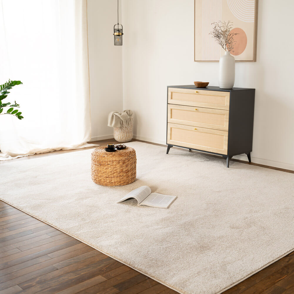 Kurzflor Teppich FOFI - 110 x 60 cm Beige