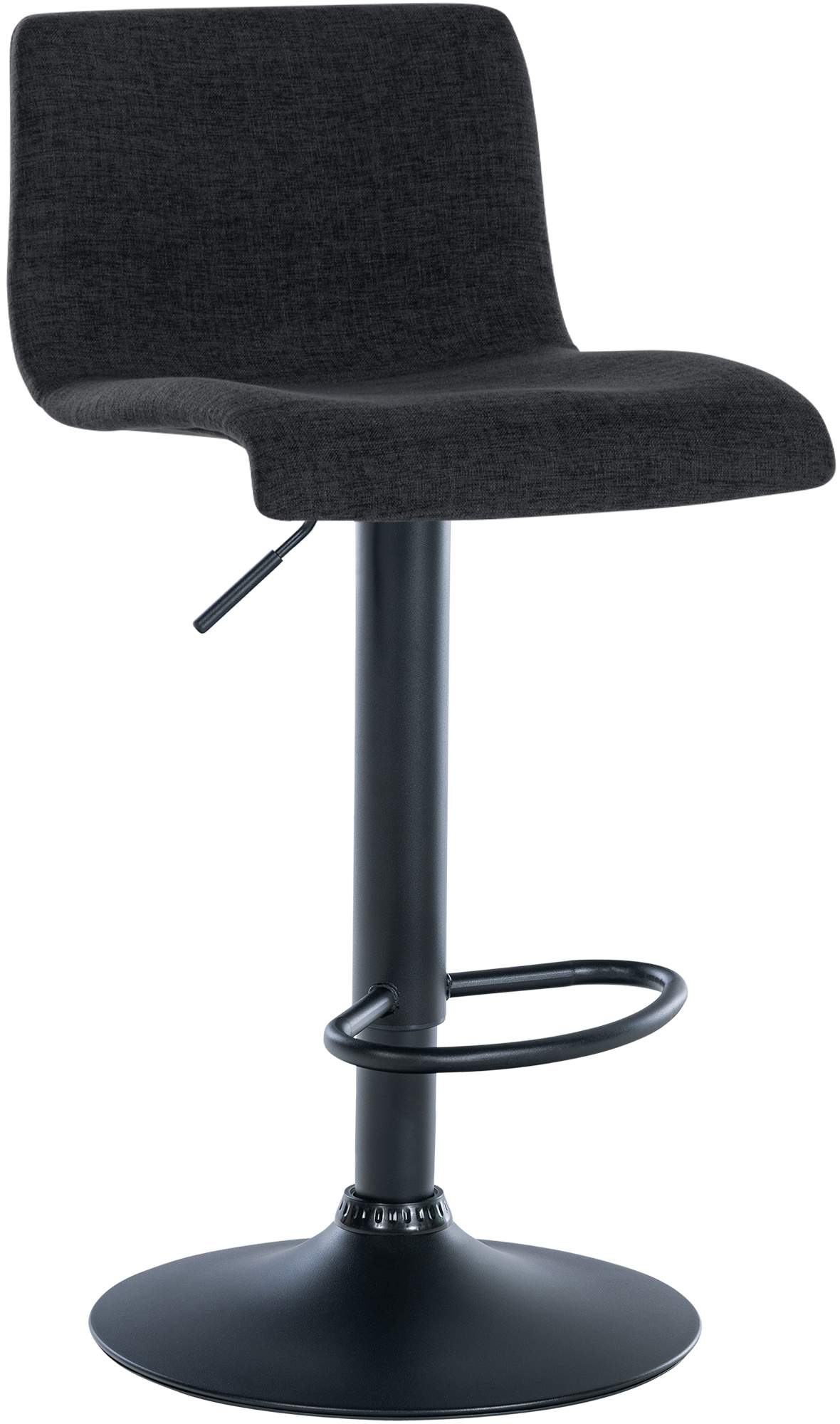 Barhocker Branford Stoff, schwarz