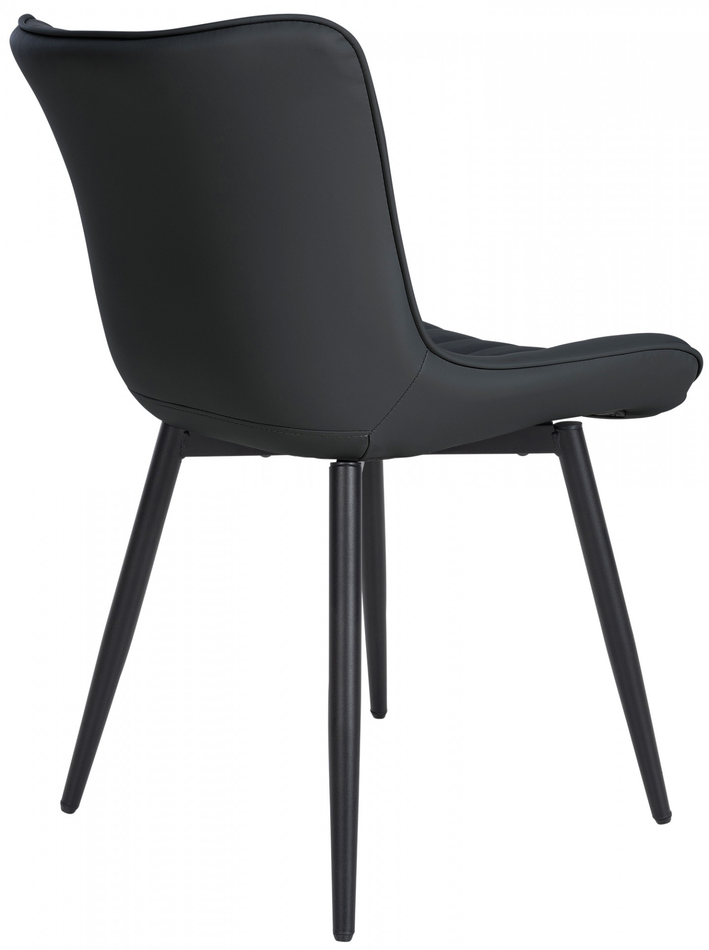 2er Set Stühle Largo Kunstleder, schwarz