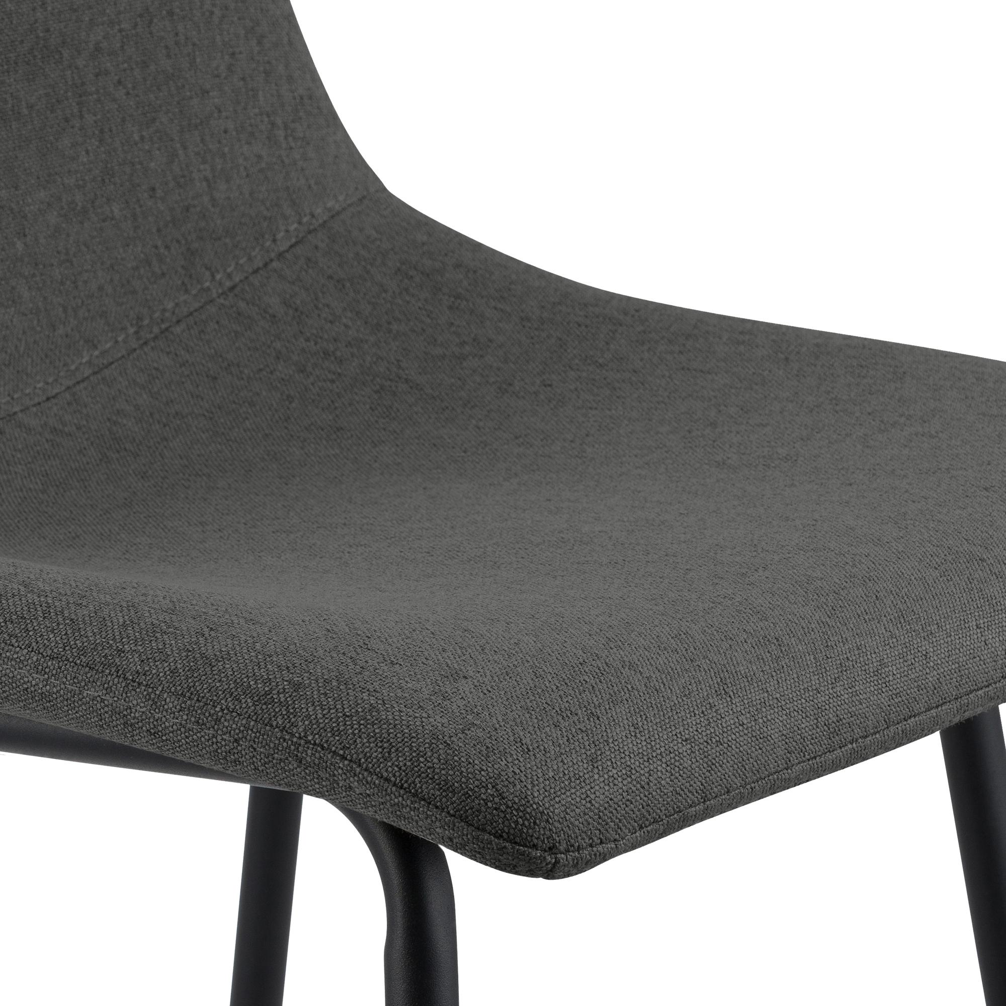 Barhocker Altona Stoff, dunkelgrau