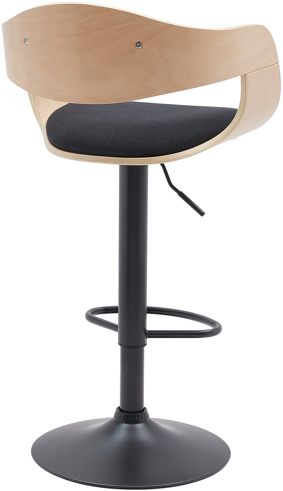 2er Set Barhocker Kingston B Stoff, natura/schwarz