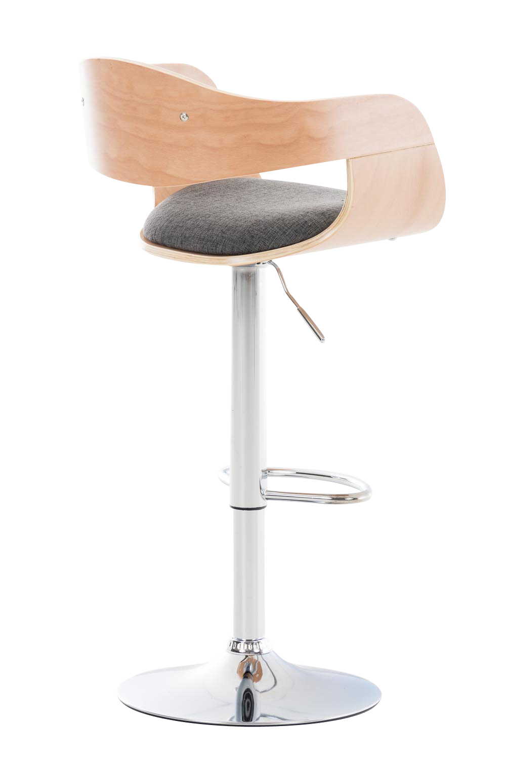 2er Set Barhocker Kingston C Stoff, natura/hellgrau