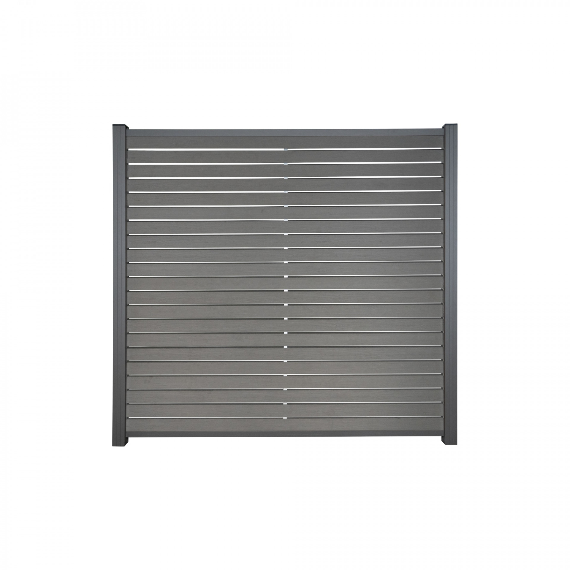 529863 HANÖ-Serie SCHIEFER Holzstruktur, 21 Lamellen 20 x 75/68 x 1793 mm, BPC-Rhombus-Steckzaun