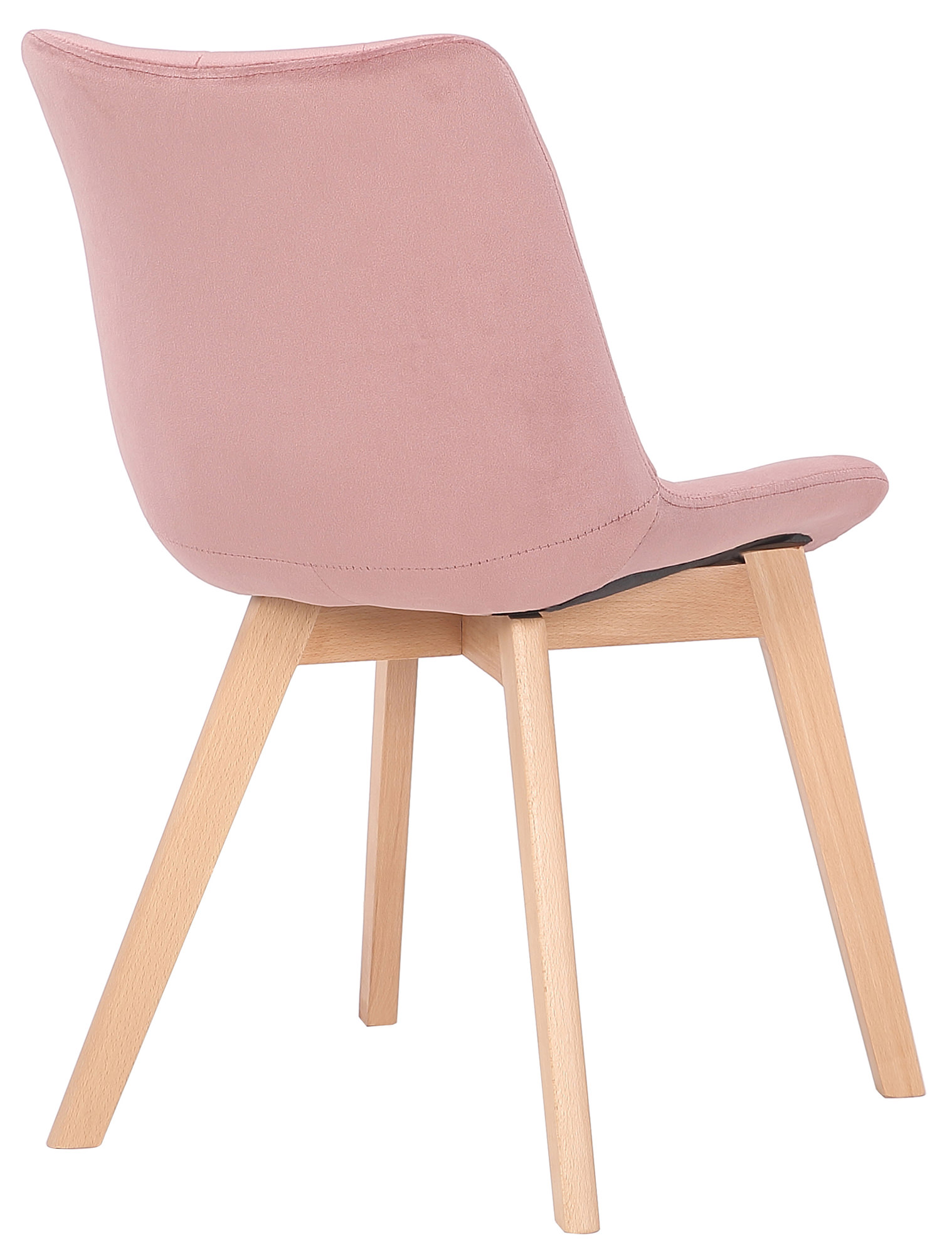 2er Set Esszimmerstühle Passaic Samt, pink